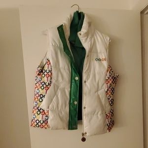 White and multicolored Coogi vest